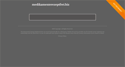 Desktop Screenshot of medikamenterezeptfrei.biz